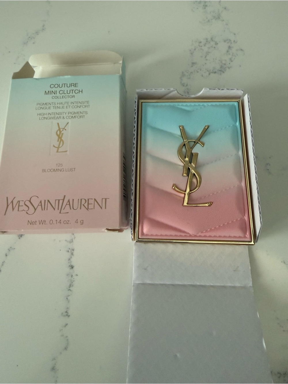 NIB Yves Saint Laurent Couture Mini Clutch Collector Blooming Lust